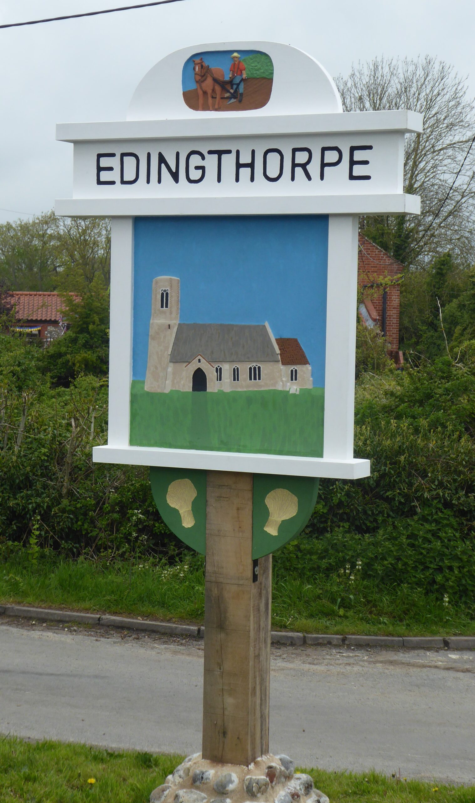Edingthorpe Village, Norfolk The village with a little church on the hill